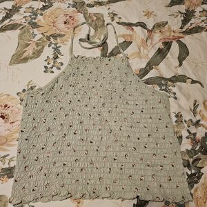 Floral Smocked Halter Top